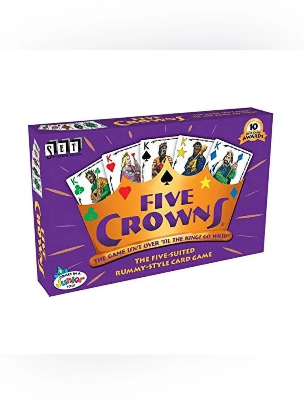 Five Crowns The 5 Suited Style Card Game That Is played W/An Extra Suit